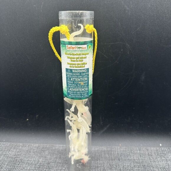 Glow In The Dark Dragons Toob Mini Figures Safari Ltd Ages 3+ 679304 2014 6 Pcs - Picture 2 of 9